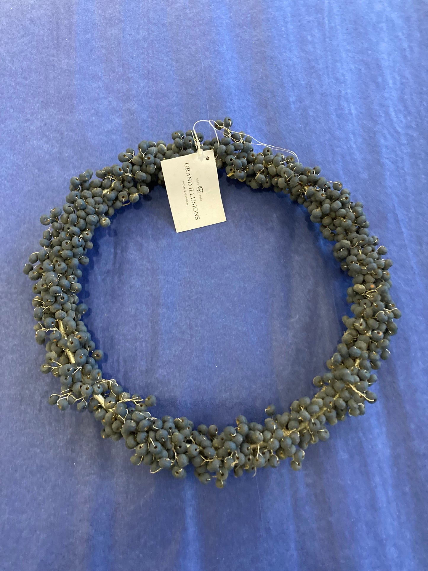 XMAS 25 Grand Illusions Blue Berry Wreath