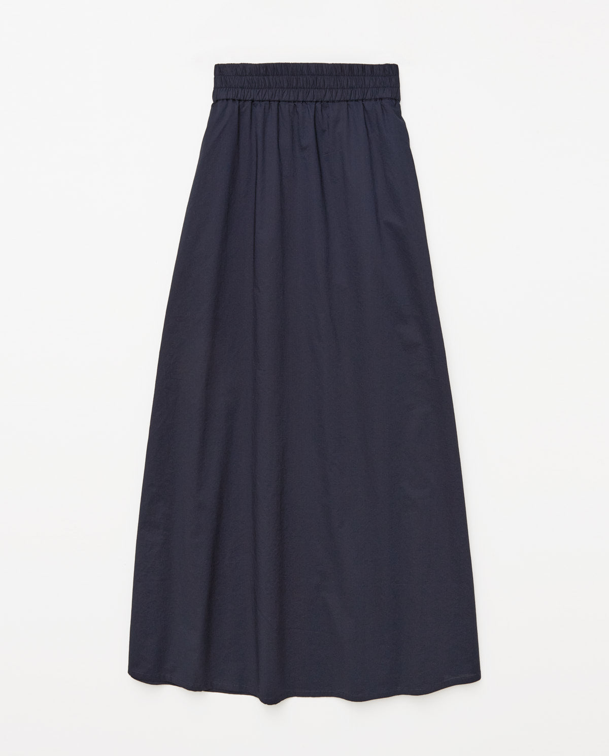 Yerse S25 42837 elasticated waist poplin skirt Navy