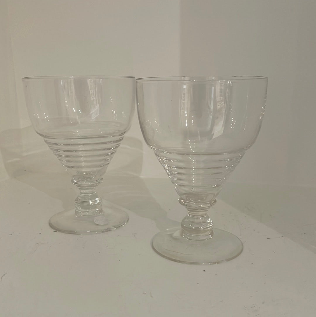 Vintage Ribbed Glass