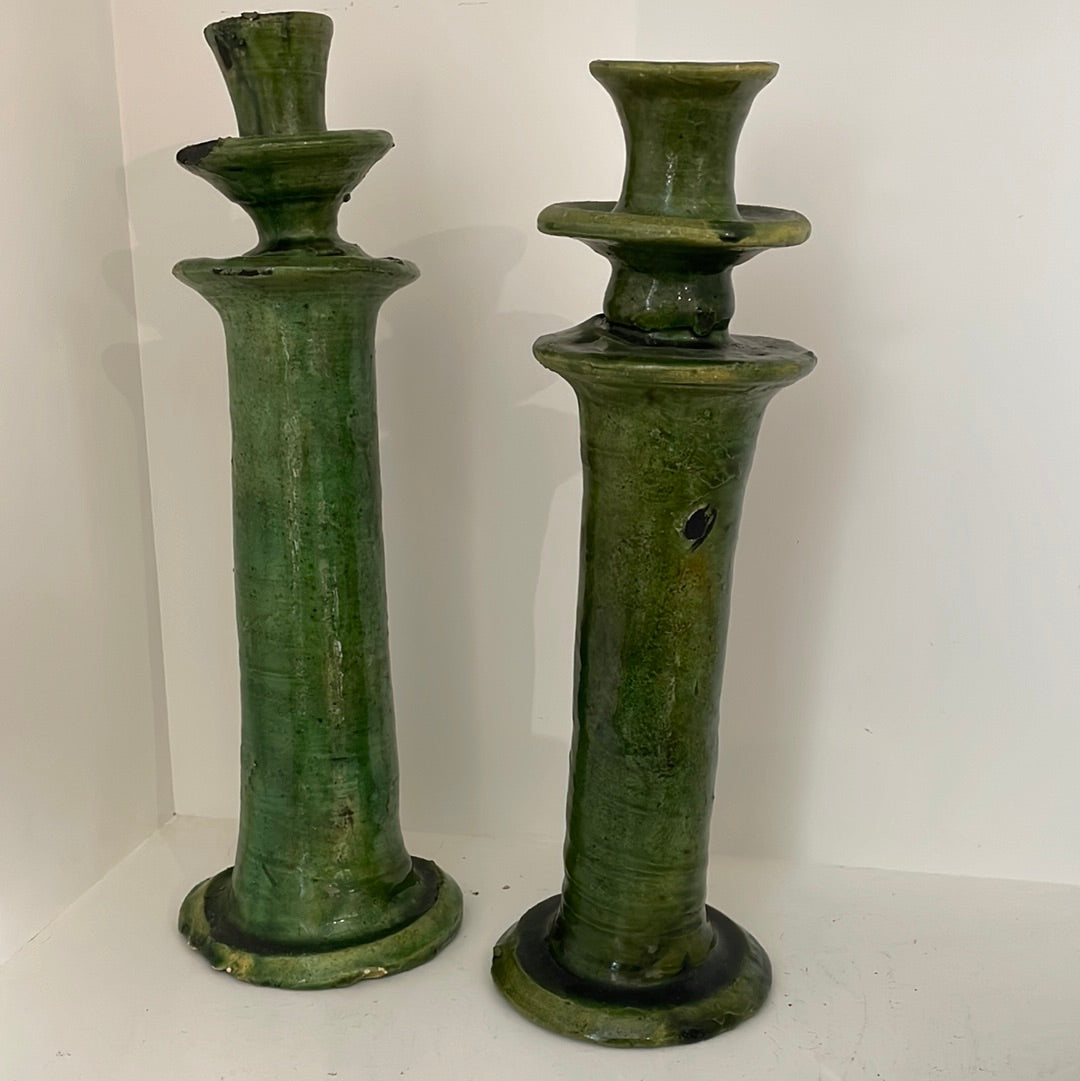 MAROC TAMEGROUTE Ceramics Candlesticks