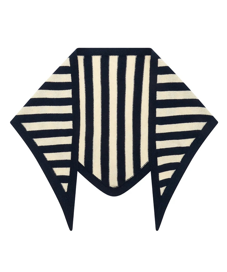 Jumper 1234 striped triangle scarf