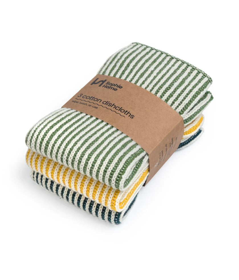 Sophie Home 3 cotton dishcloths