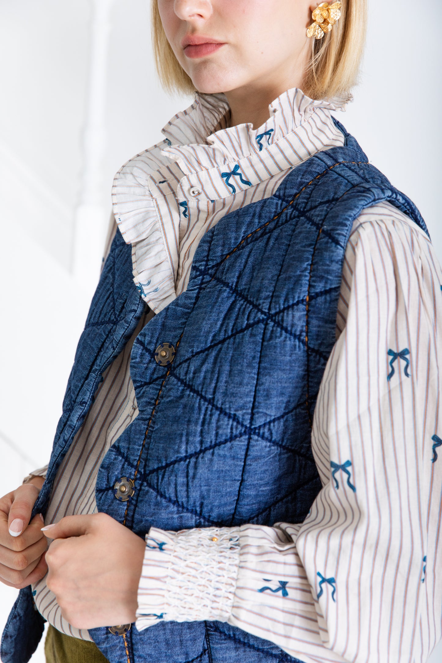 Bonte Estelle Gilet denim AW25