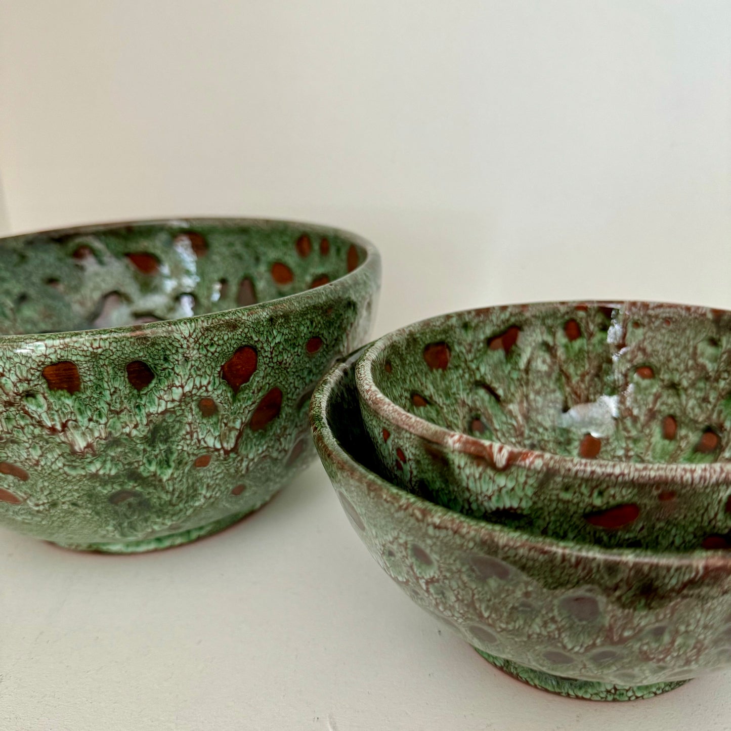 MAROC Ceramics Green Blotch bowl