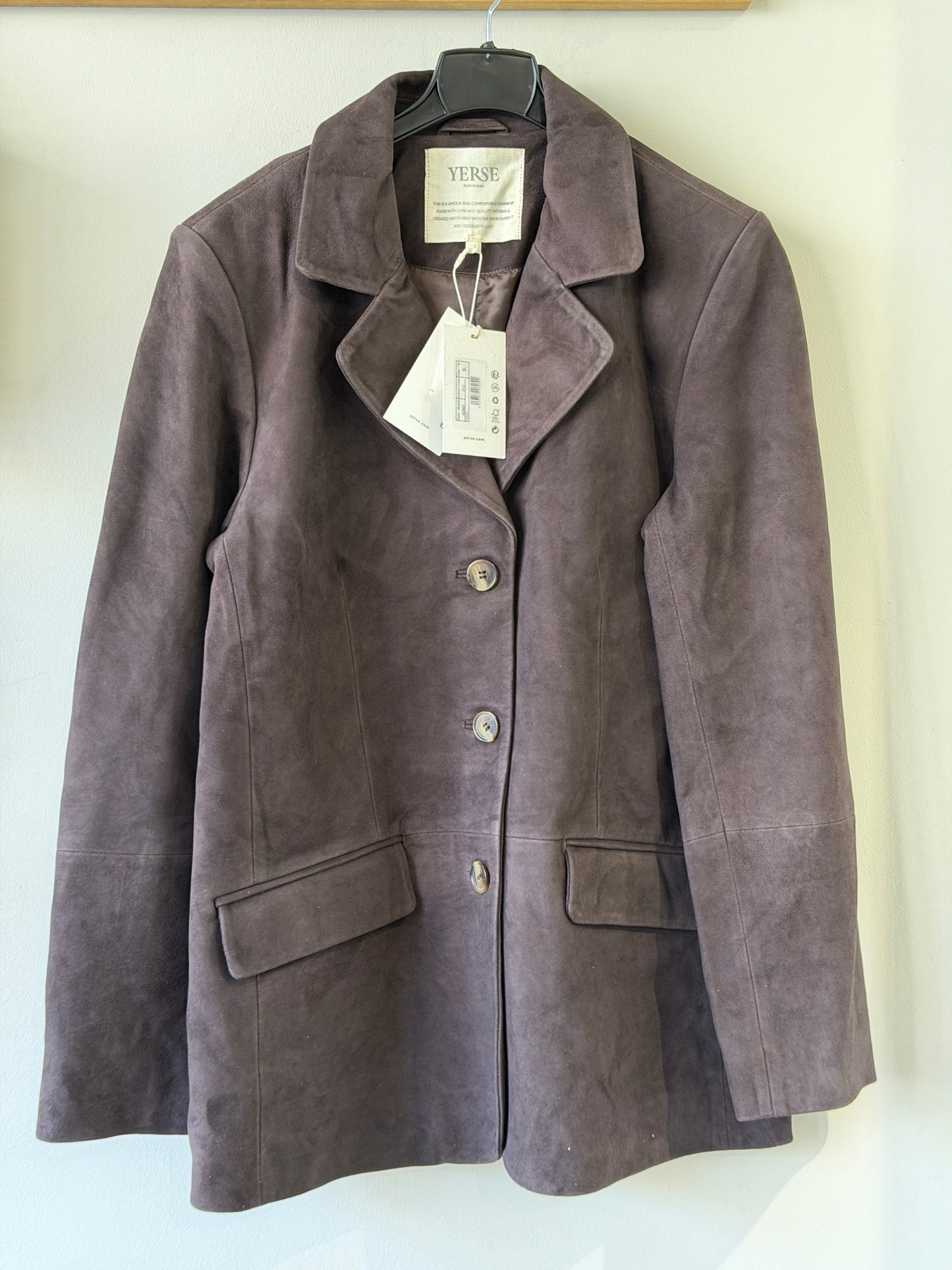 YERSE Suede Jacket Chocolate 45860