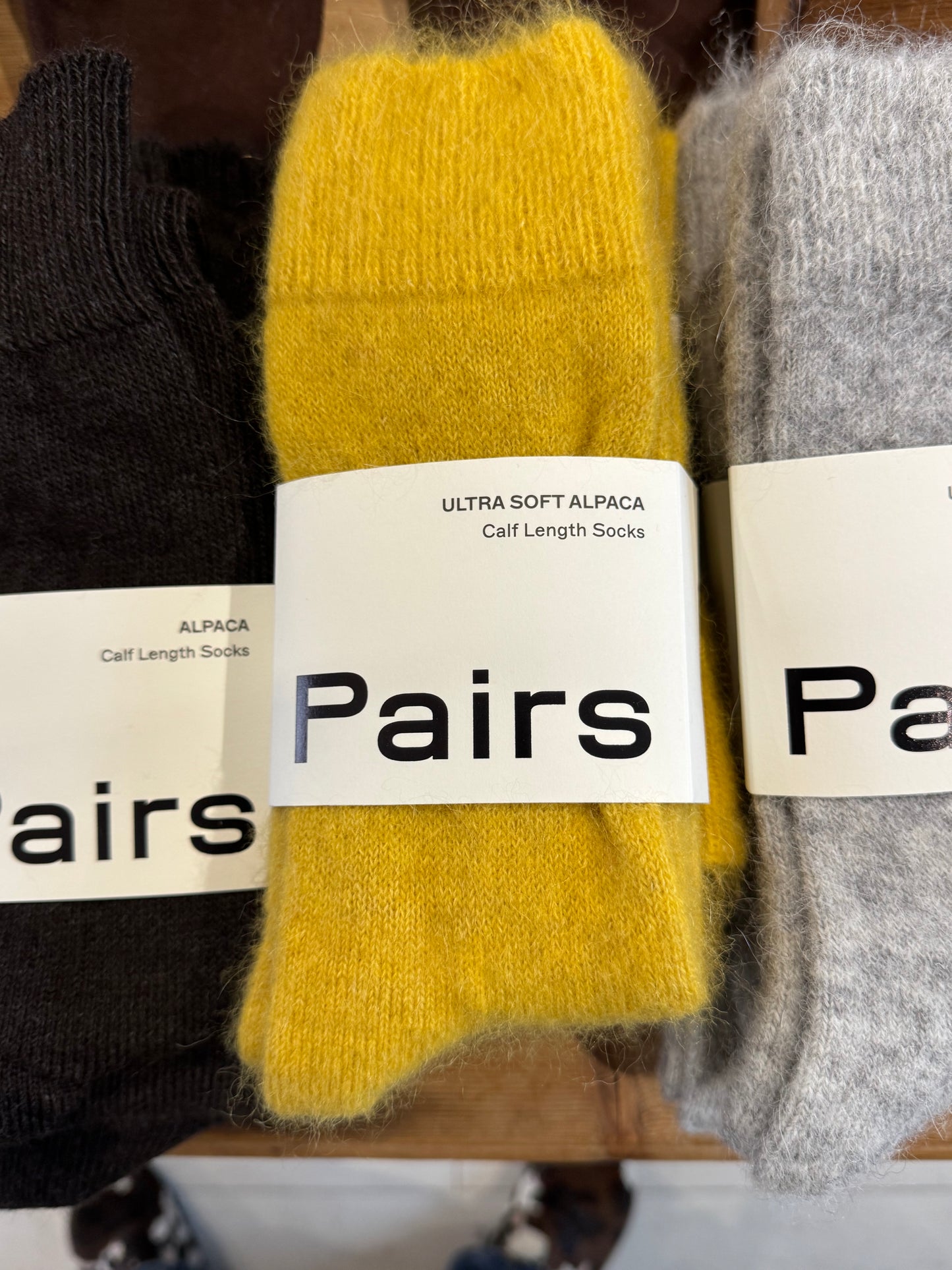 PAIRS Alpaca Calf Length socks
