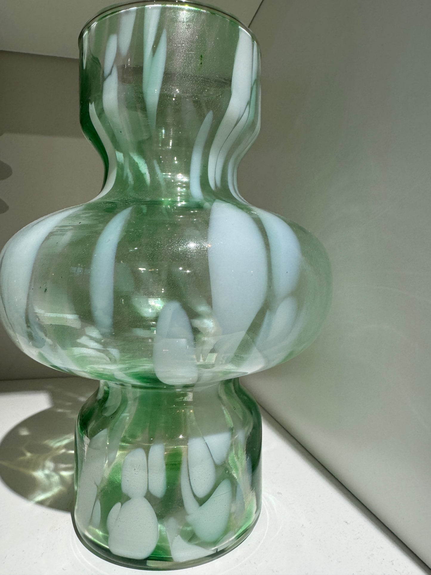 Madama Stoltz Dotted Green Vase