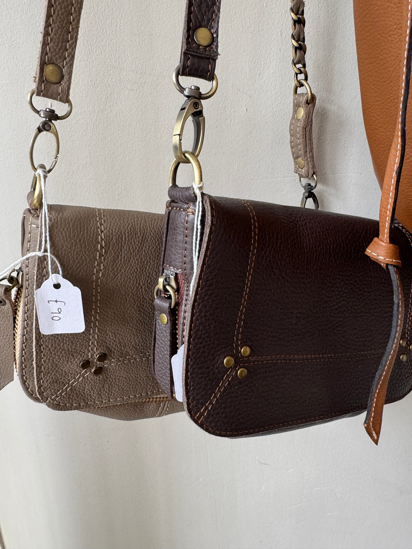 Maroc leather chain handle bag