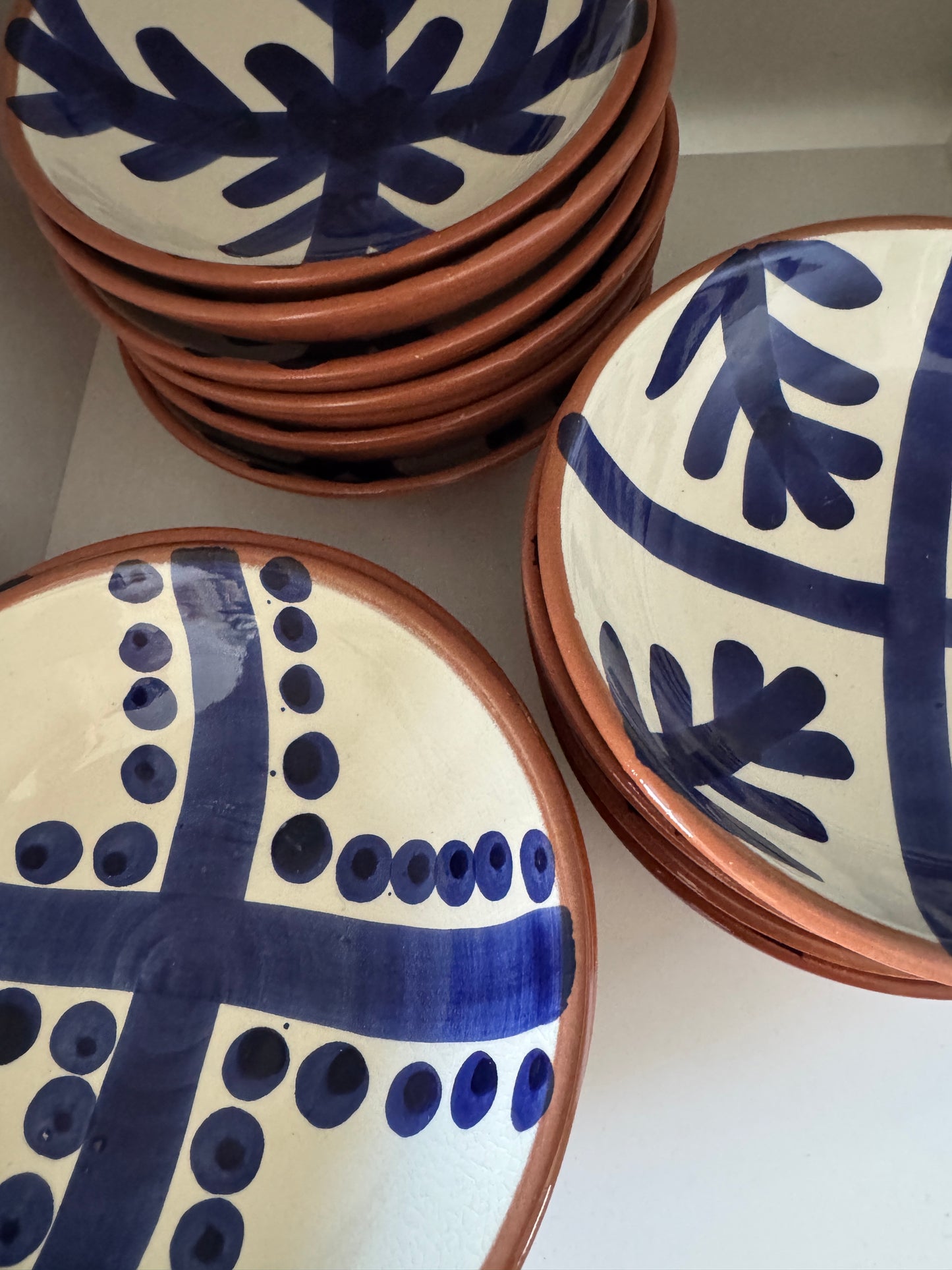 MAROC Ceramics Blue & White Terracotta Bowl