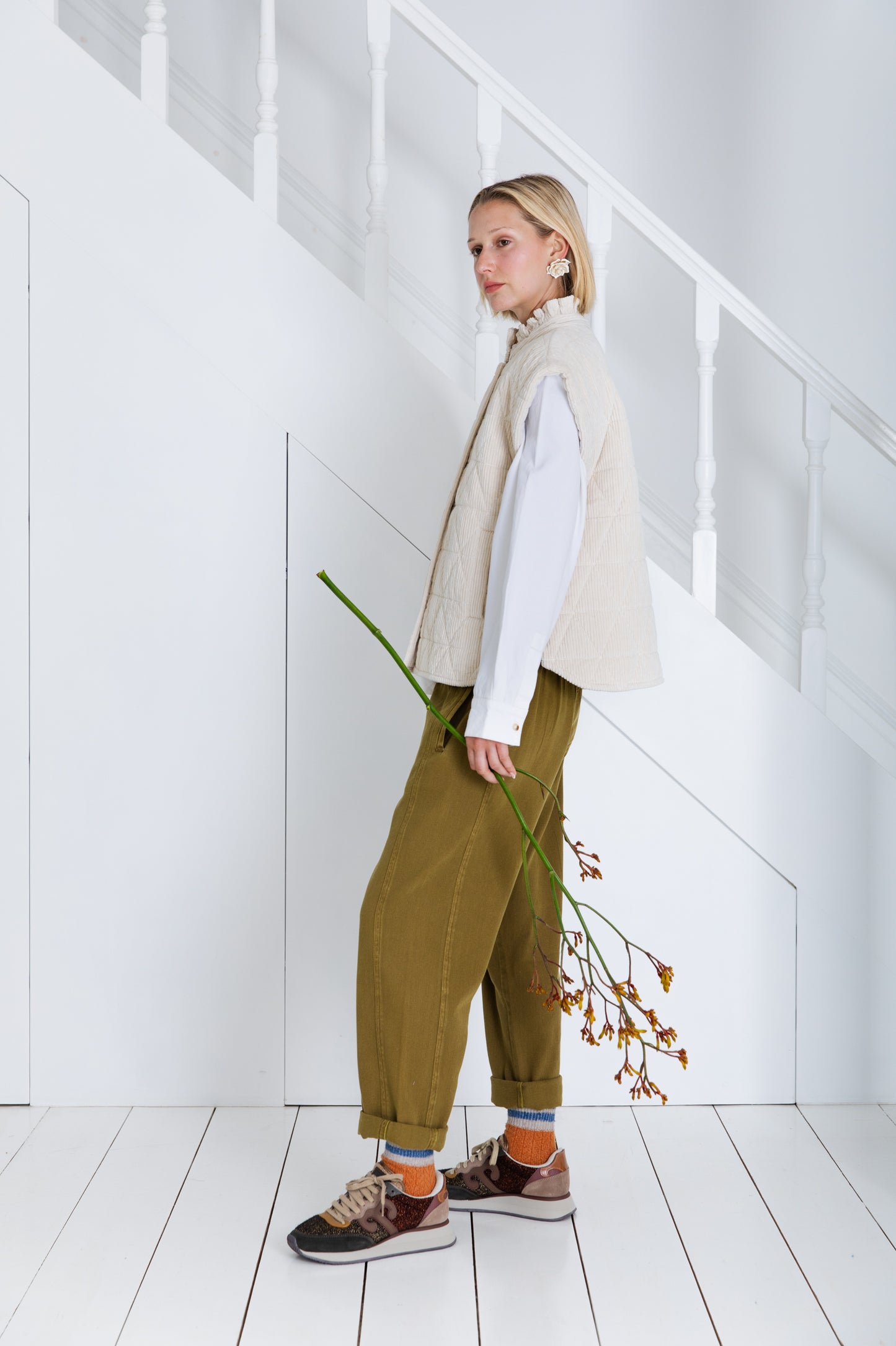 Bonte Stina Gilet Ecru AW25