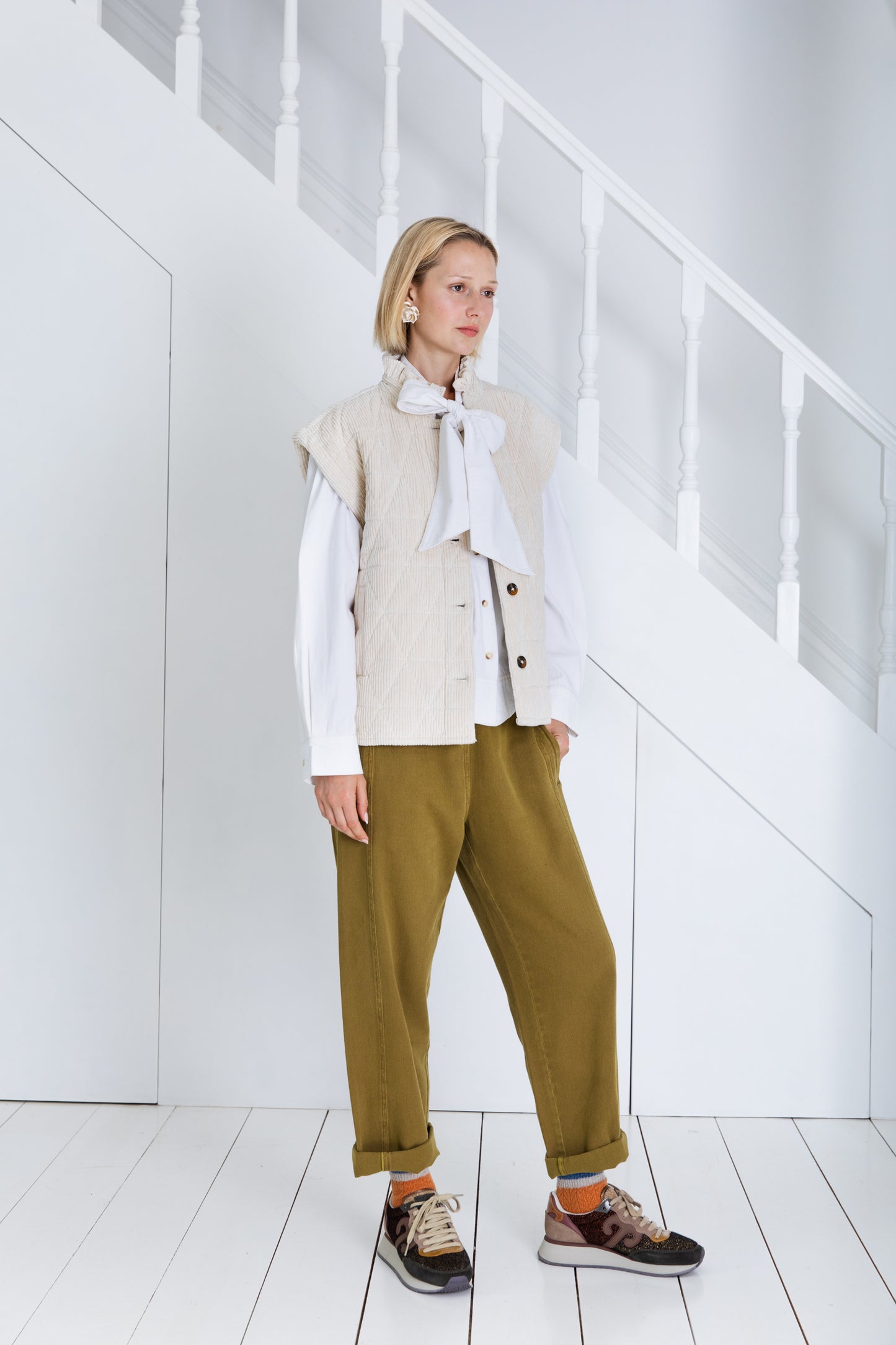 Bonte Stina Gilet Ecru AW25
