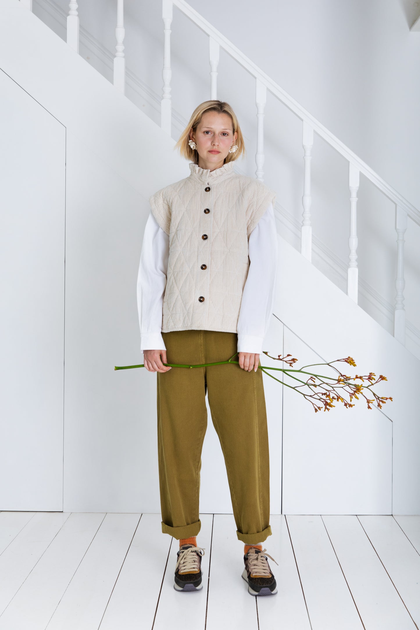 Bonte Stina Gilet Ecru AW25