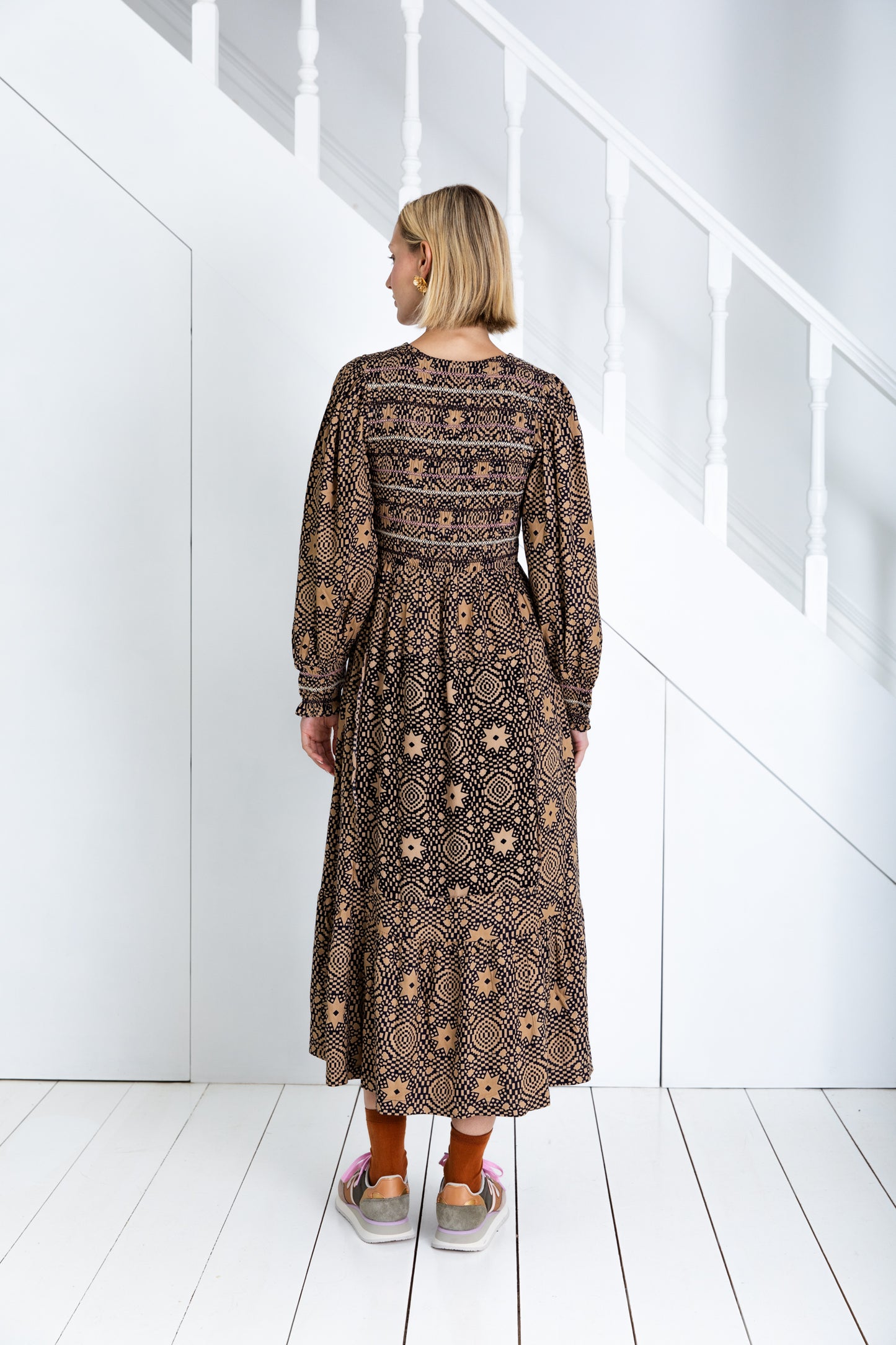 Bonté Troy Dress Midnight/Sand AW25