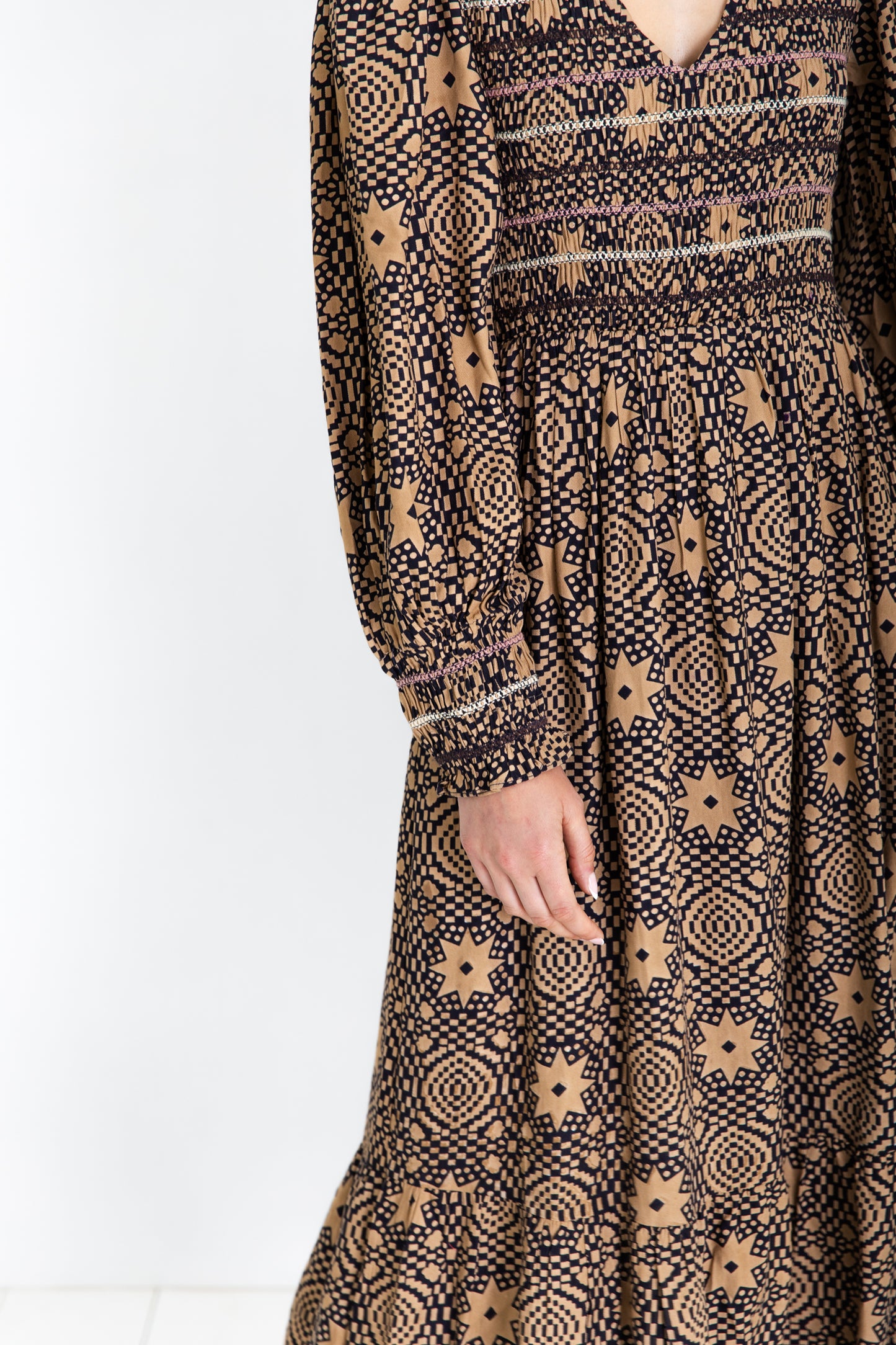 Bonté Troy Dress Midnight/Sand AW25