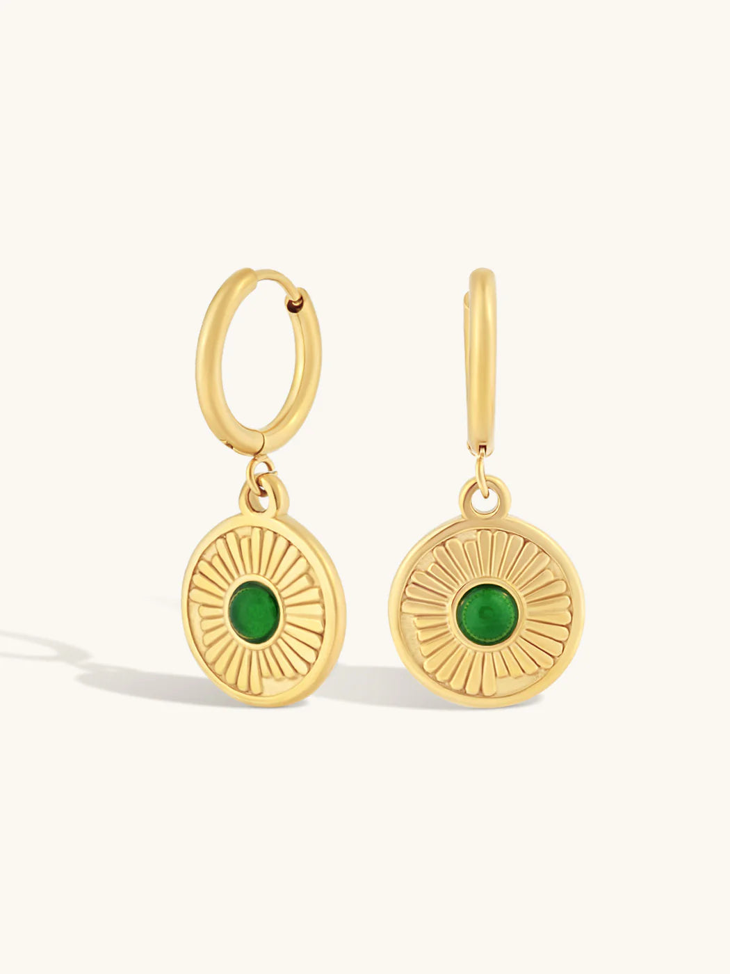 Formation Jewellery Bohemi Emerald Hoops