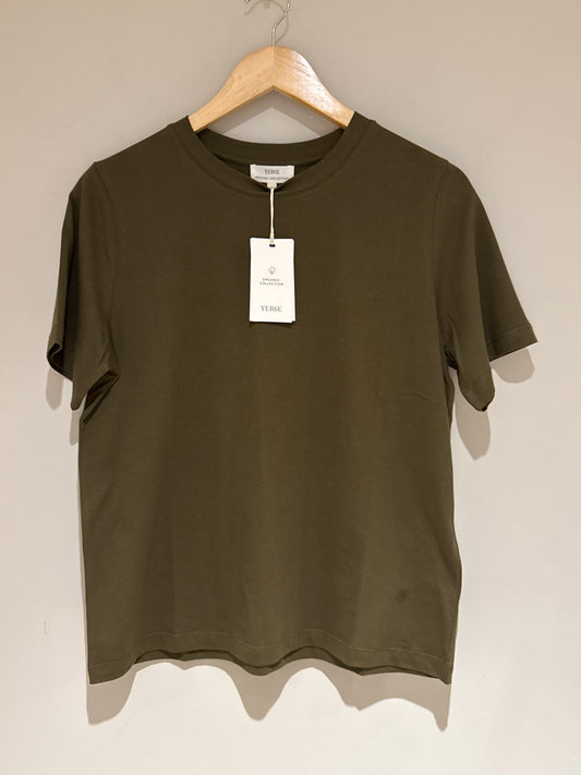 Yerse AW25 Organic Cotton Khaki T Shirt 43106