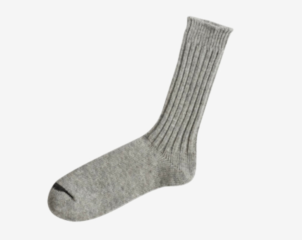 Nishiguchi Kutsushita Praha Wool Ribbed Socks