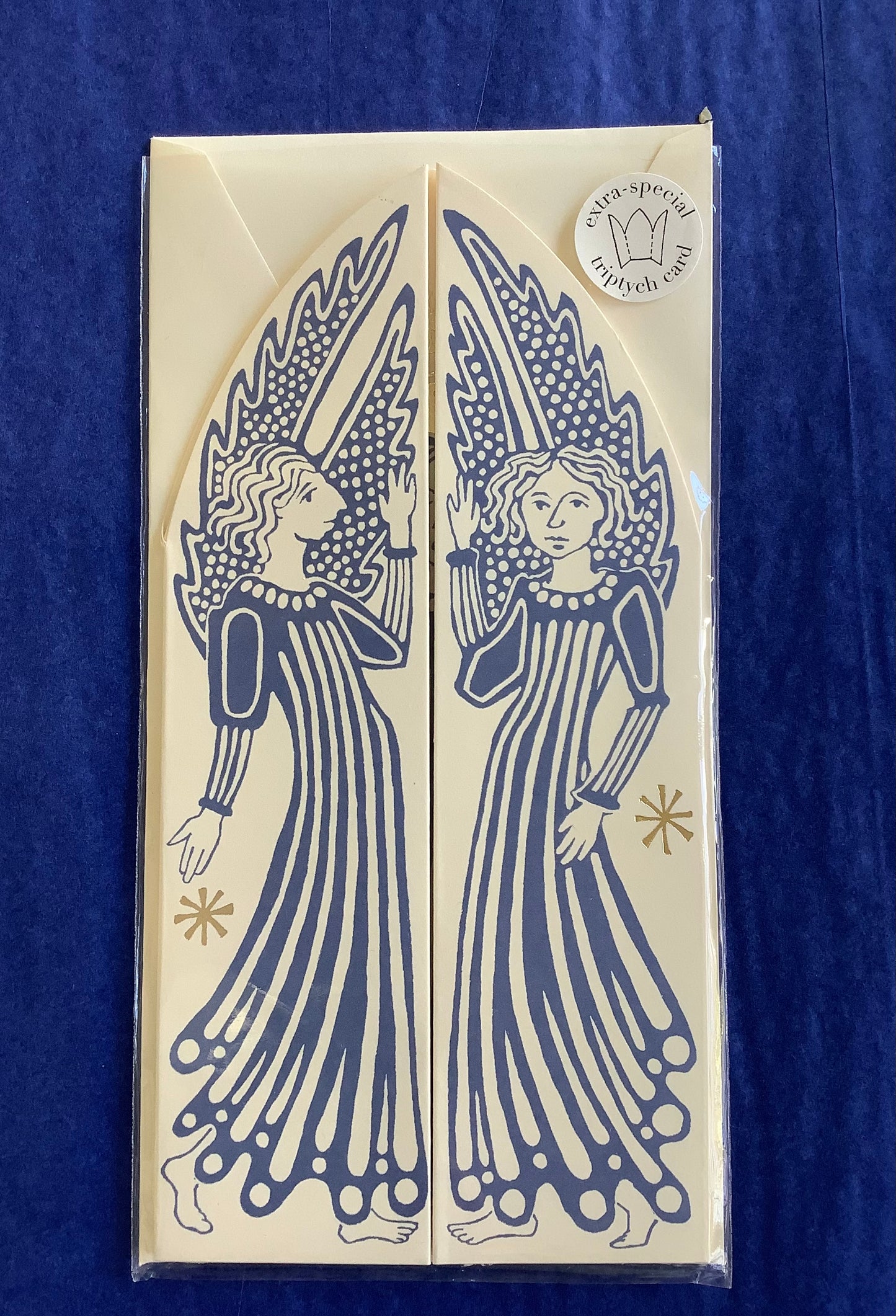 XMAS CARD Cambridge imprint TRIPTYCH