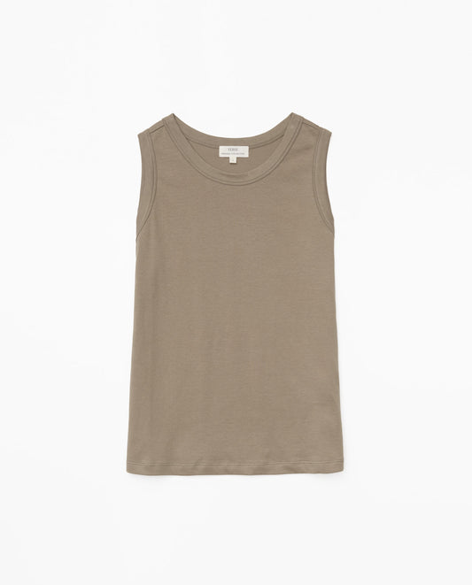 Yerse S25 42004 organic cotton Sleeveless Vest Beige