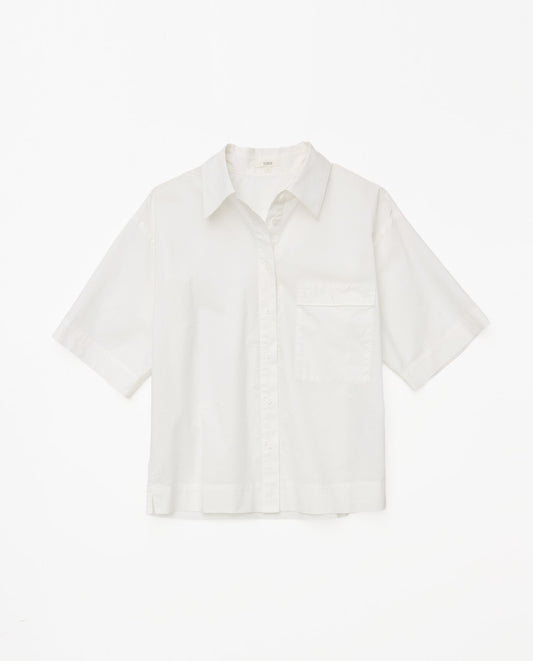 Yerse S25 42835 Poplin Short Sleeve Shirt White