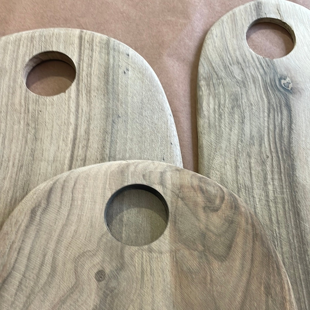 Maroc Walnut Wood Boards with circle hole