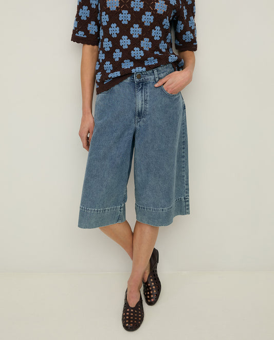 YERSE SS26 Cleo Denim Bermuda Short