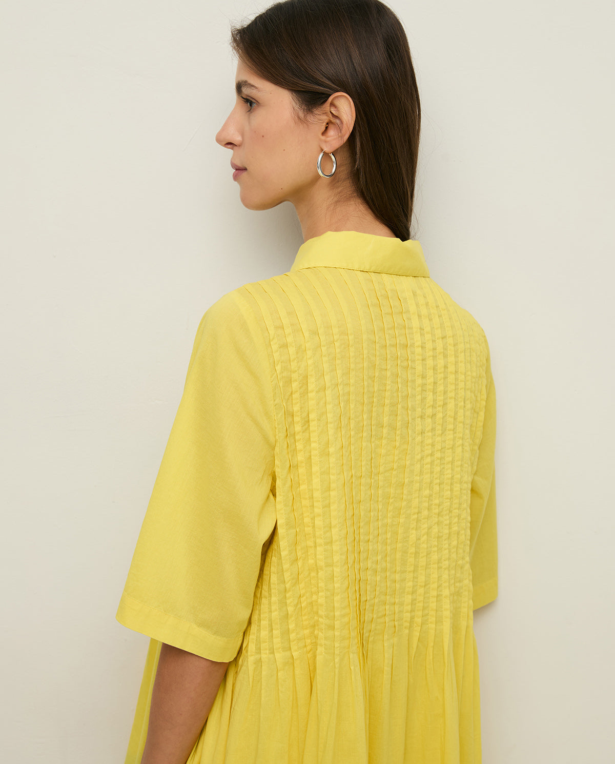 YERSE SS26 Shirt Dress Tropical Yellow
