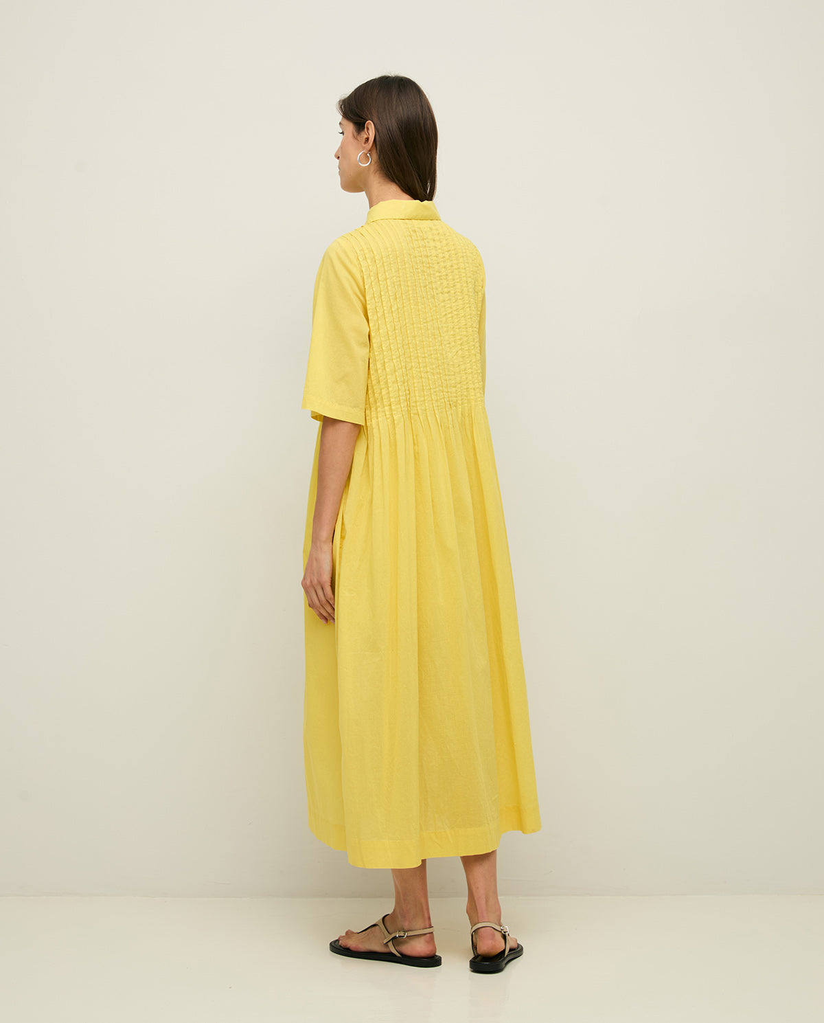 YERSE SS26 Shirt Dress Tropical Yellow