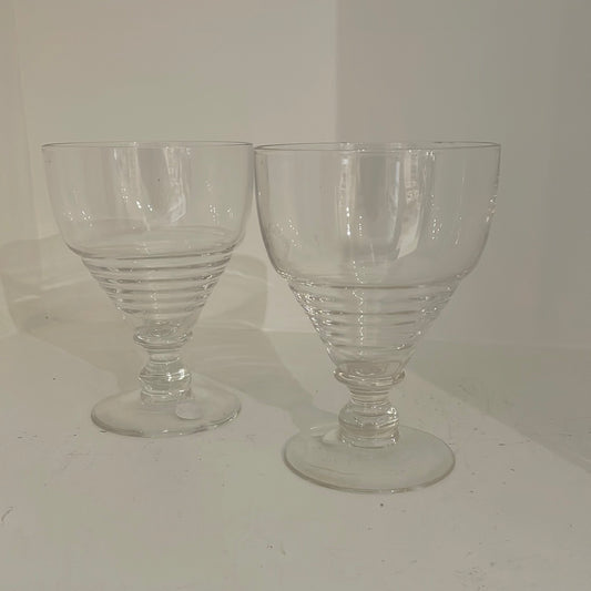 Vintage Ribbed Glass