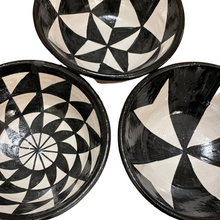 Load image into Gallery viewer, MAROC Ceramics - Fes Black &amp; White Bowls
