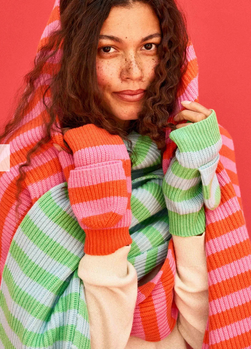 Jumper 1234 stripe mittens