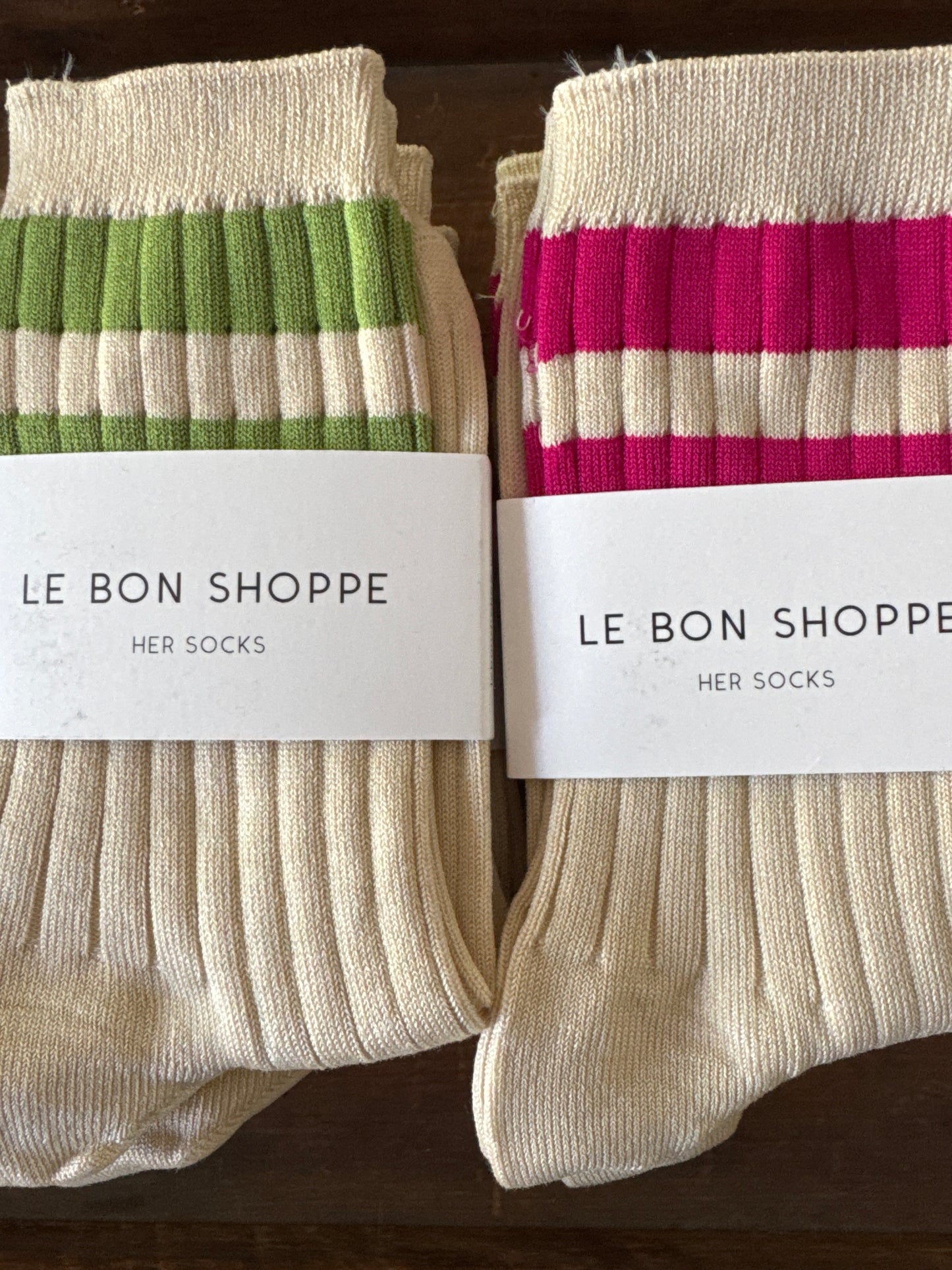 Le Bon Shoppe Her Varsity Socks