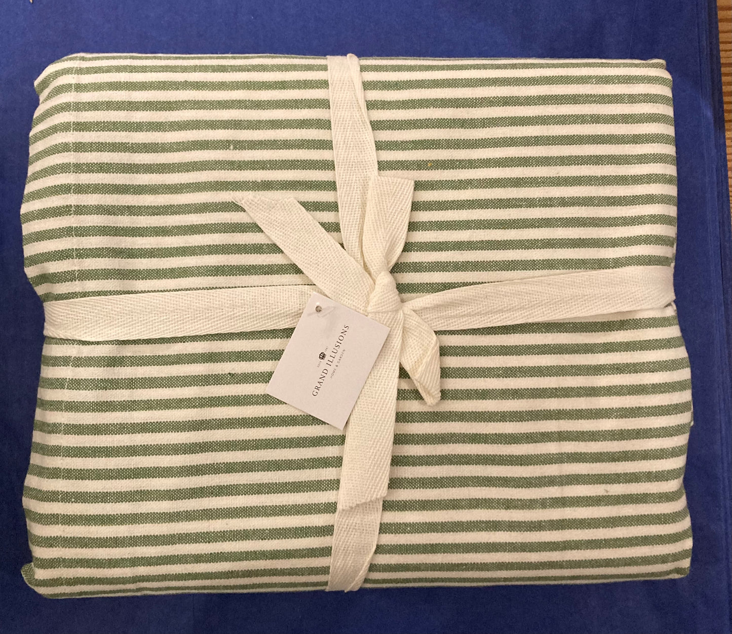 Grand Illusions Striped Tablecloth