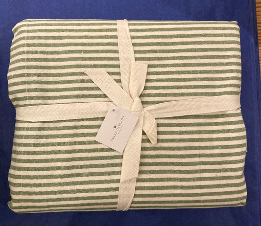 Grand Illusions Striped Tablecloth