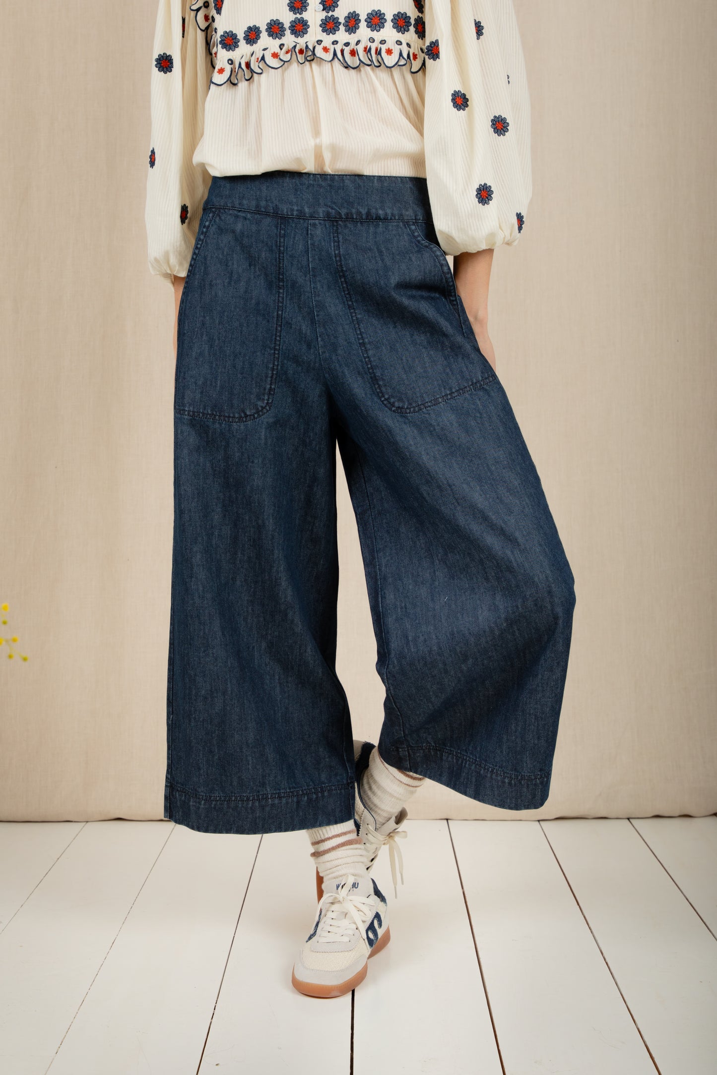 Bonte SS26 Bijou Trouser Dark Wash Denim