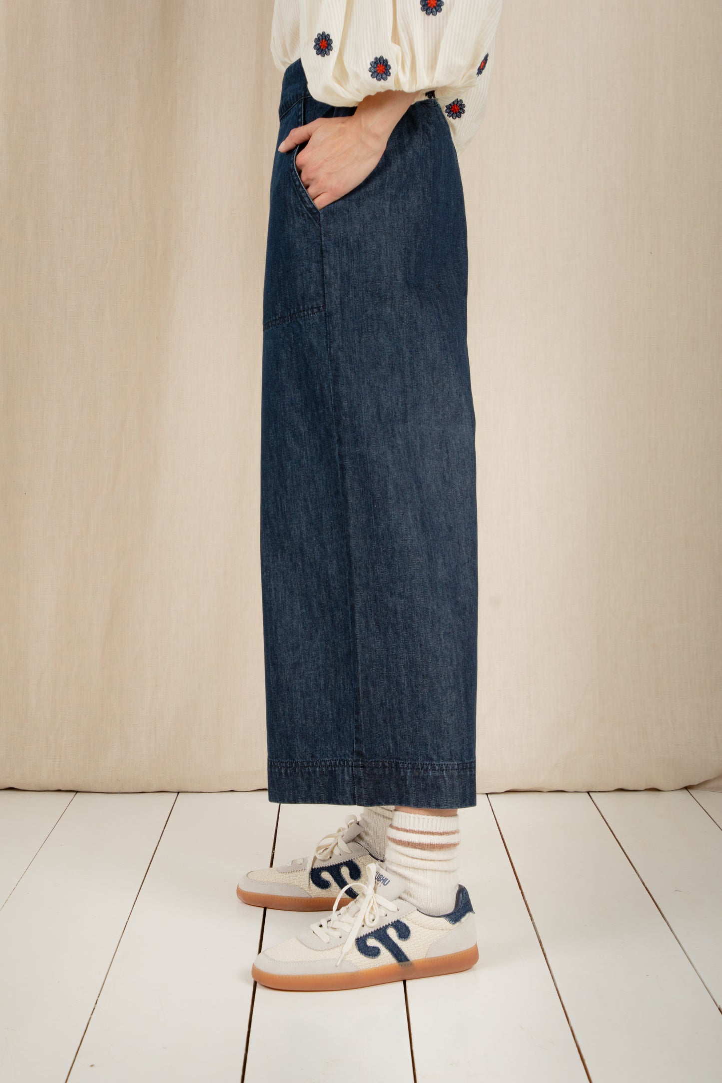 Bonte SS26 Bijou Trouser Dark Wash Denim