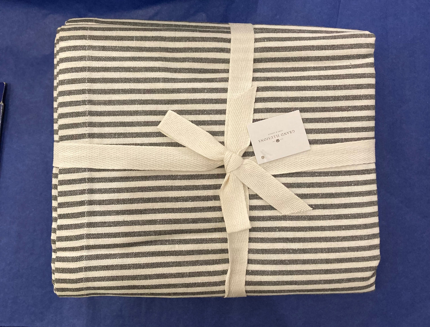 Grand Illusions Striped Tablecloth