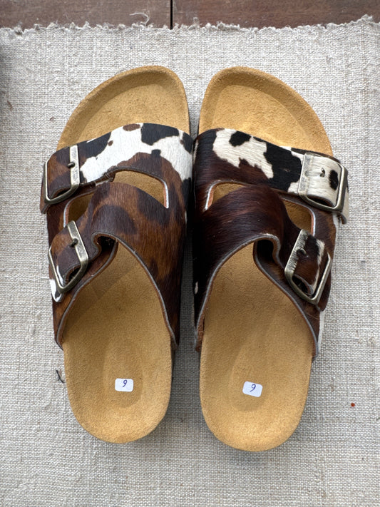MAROC Cow Skin Two Strap Sandals