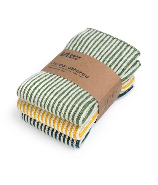 Sophie Home 3 cotton dishcloths