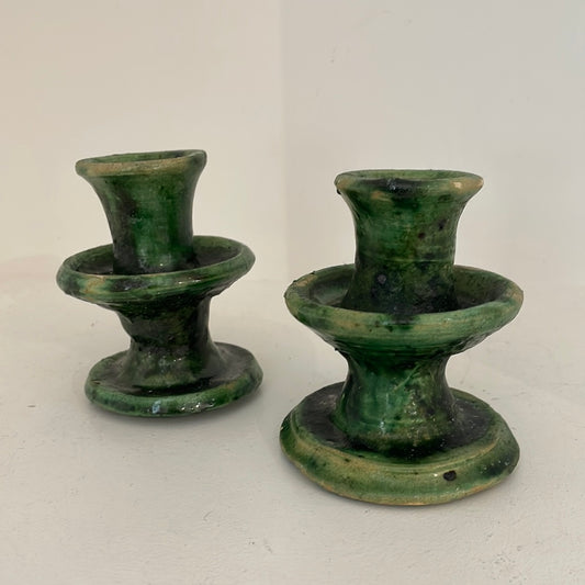 MAROC TAMEGROUTE Ceramics Candlesticks