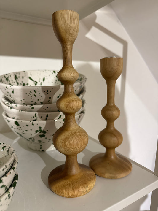 KINTA Wooden candleholder