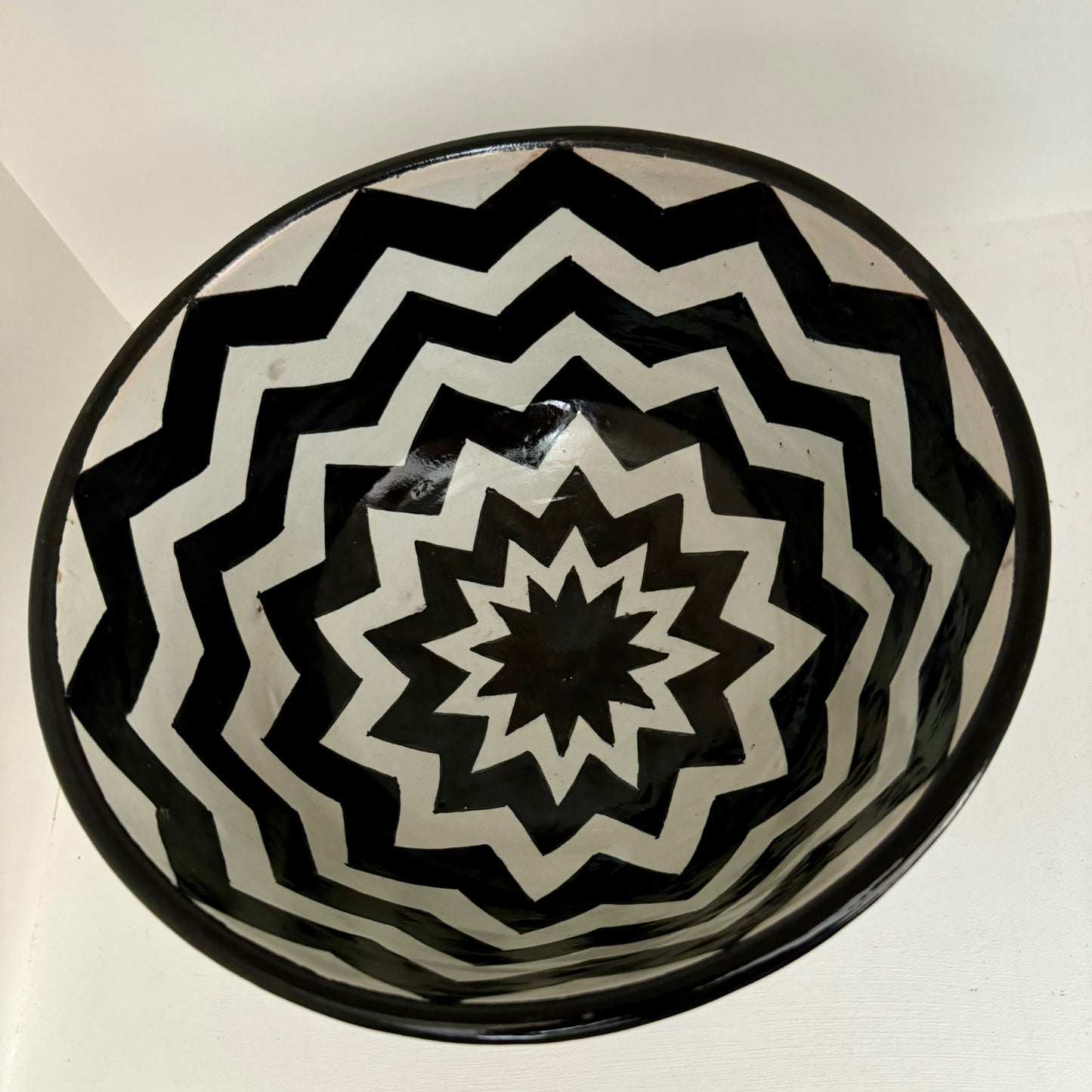 MAROC CERAMICS - Fes Black & White Bowls