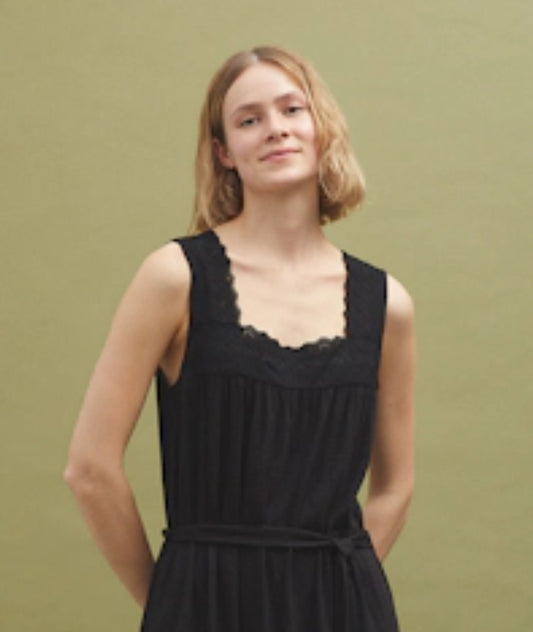 Nice Things MIDI Dress with Lace on Straps