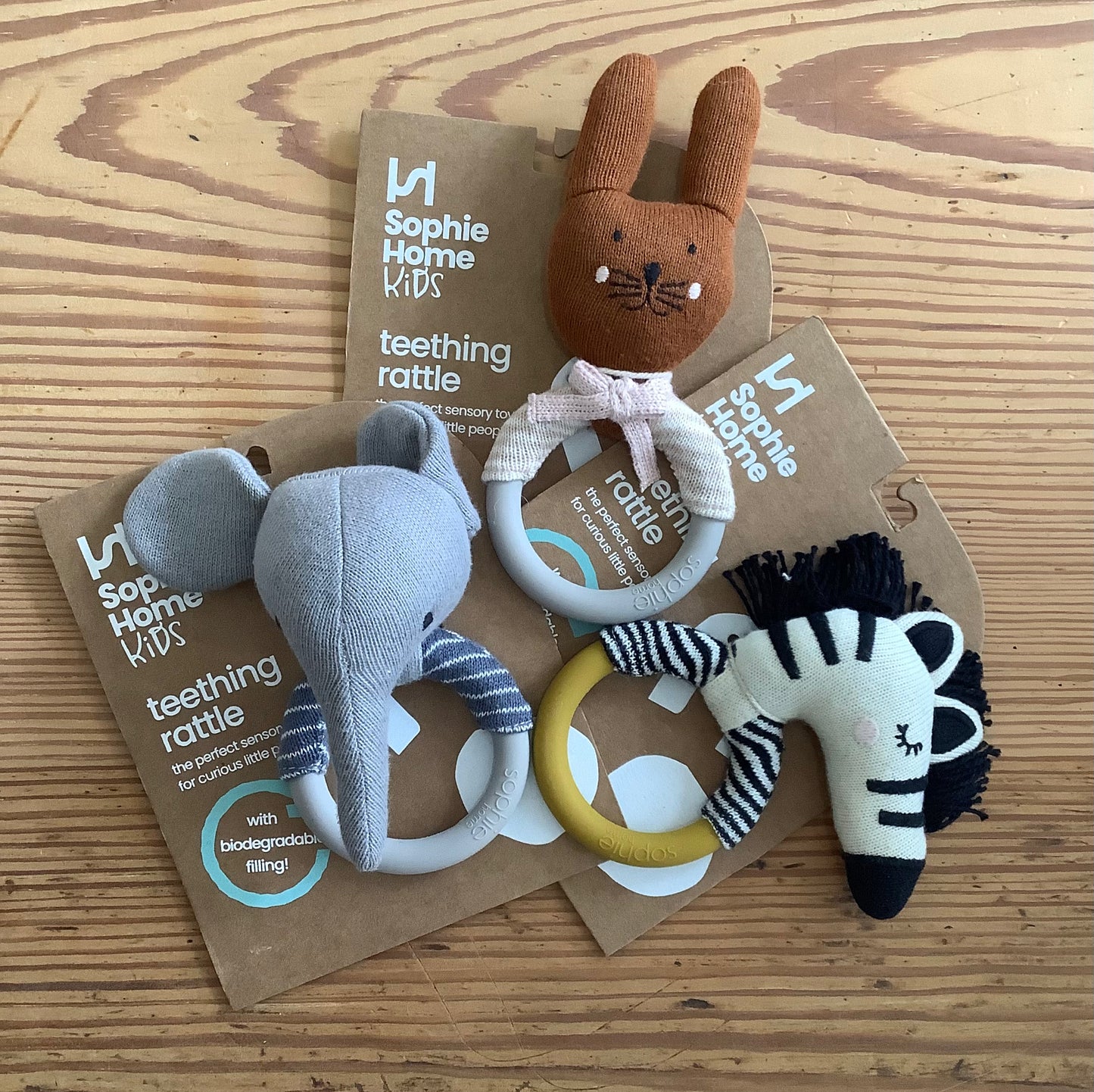 Sophie Home Teething Rattle