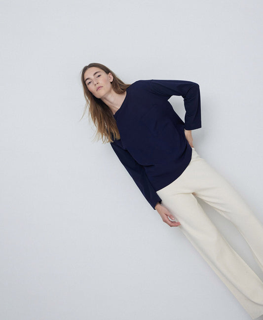 Yerse Long Sleeve TShirt Navy 41108