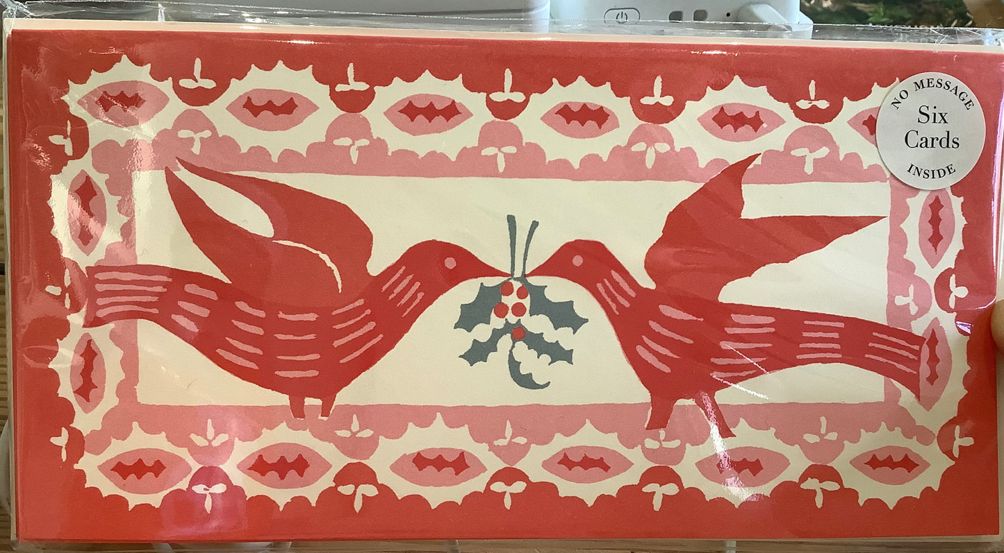 XMAS CARD Cambridge imprint LONG 6 pack
