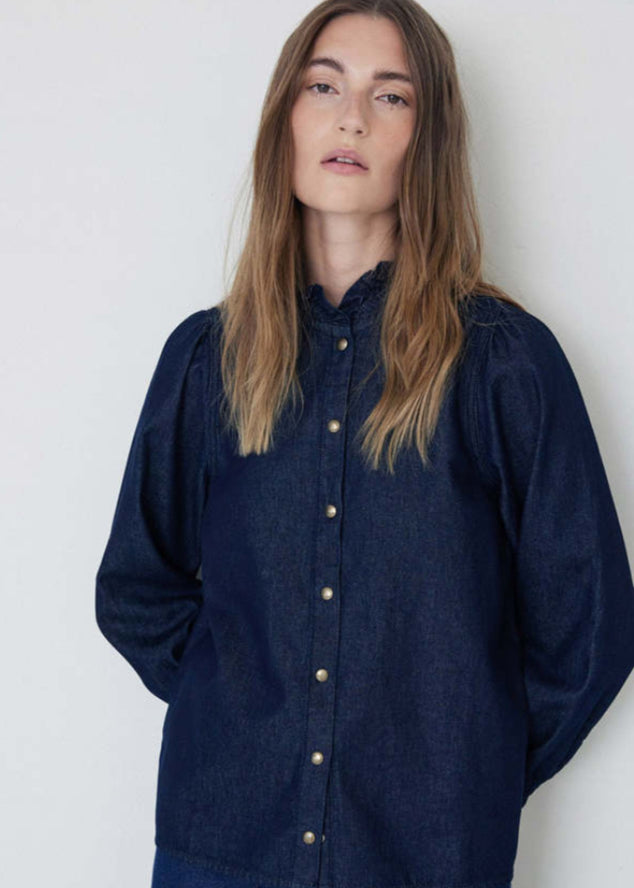 Yerse 43819 Indigo denim shirt