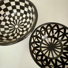 Load image into Gallery viewer, MAROC Ceramics - Fes Black &amp; White Bowls
