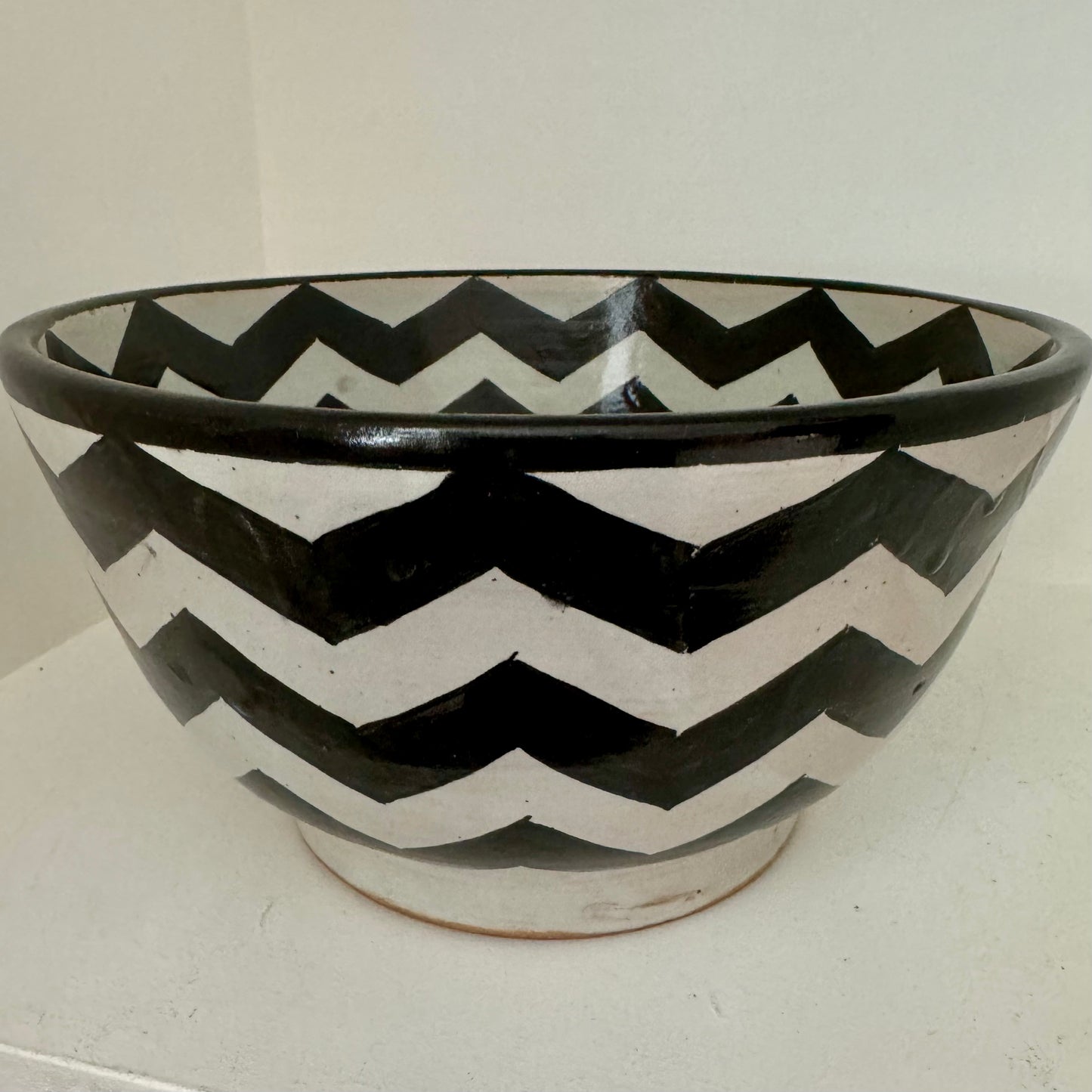 MAROC CERAMICS - Fes Black & White Bowls