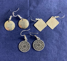 Load image into Gallery viewer, MAROC Jewellery Earrings: Silver Tone
